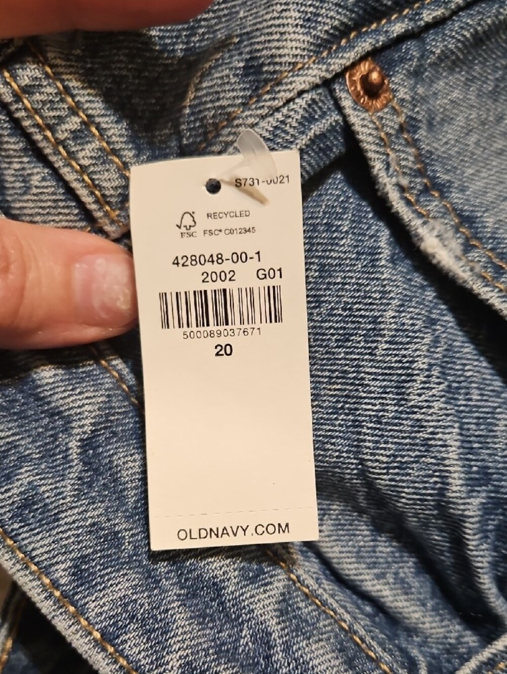 Old Navy Light Blue Wide Leg Jeans - Picture 9 of 9